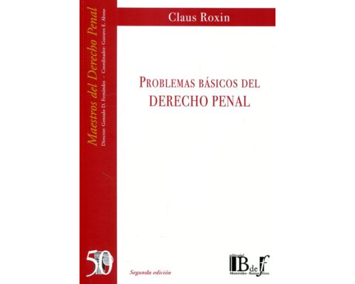Problemas Básicos del Derecho Penal – Claus Roxin