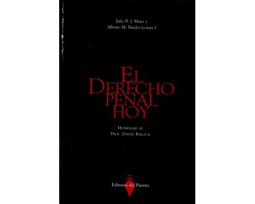 El derecho penal hoy – Julio B.J. Maieer y Alberto Binder