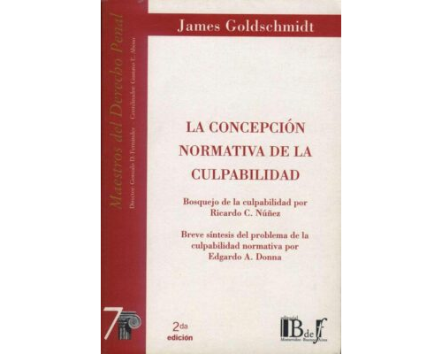 La concepción normativa de la culpabilidad – James Goldshmidt